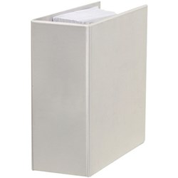 MARBIG PROFESSIONAL SERIES TITAN CLEAR INSERT BINDER A4 3D RING 89MM WHITE