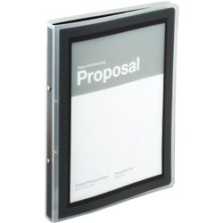 AVERY FLEXI VIEW PRESENTATION BINDER A4 2 RING 13MM BLACK