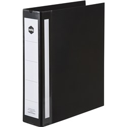 MARBIG ENVIRO DELUXE WIDE CAPACITY BINDER A4 2D RING 50MM BLACK