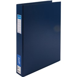 BANTEX BINDER A3 4D RING 38MM PVC PORTRAIT BLUE
