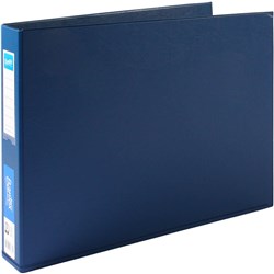 BANTEX BINDERS A3 3D RING 38MM PVC LANDSCAPE BLUE