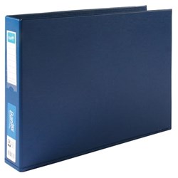 BANTEX BINDER A3 4D RING 38MM PVC LANDSCAPE BLUE