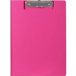 MARBIG PVC CLIPFOLDER A4 SUMMER COLOUR PINK