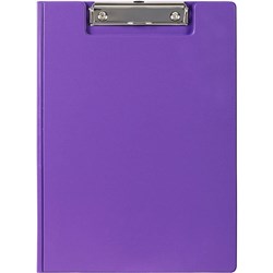 MARBIG PVC CLIPFOLDER A4 SUMMER COLOUR PURPLE