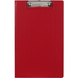 MARBIG PVC CLIPFOLDER FOOLSCAP RED