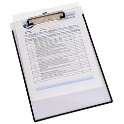 MARBIG CLEARVIEW CLIPBOARD A4 WITH INSERT COVER CLEAR