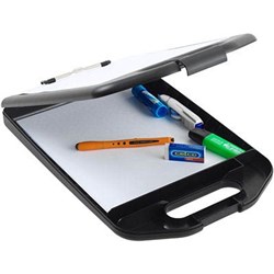 MARBIG PROFESSIONAL STORAGE CLIPBOARD WITH WHITEBOARD BLACK