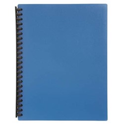 MARBIG DISPLAY BOOK A4 REFILLABLE 20 POCKET BLUE