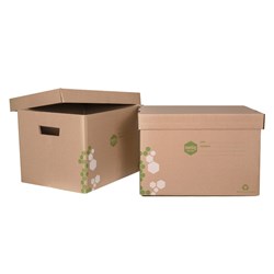MARBIG STO-AWAY ARCHIVE BOXES 315W X 420D X 275MMH KRAFT PACK OF 2