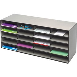 MARBIG LITERATURE SORTER 20 COMPARTMENTS 955W X 310D X 430MMH GREY