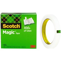 SCOTCH 810 MAGIC TAPE 25MMX65.8M