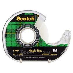 SCOTCH 810 MAGIC TAPE 19MMX32.9M WITH DISPENSER