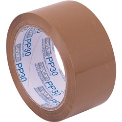 VIBAC PP30R PACKAGING TAPE 48MM X 75M BROWN PACK OF 6