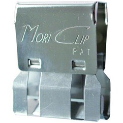 CARL MC55 MORI CLIP 90 SHEET CAPACITY LARGE SILVER BOX OF 12