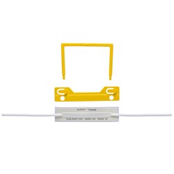AVERY TUBECLIP FILE FASTENER COMPLETE YELLOW BOX OF 100
