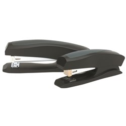 MARBIG DESK TOP PLASTIC STAPLER HALF STRIP 20 SHEET CAPACITY BLACK