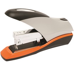 REXEL OPTIMA STAPLER FULL STRIP 70 SHEET CAPACITY ORANGE AND SILVER