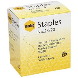 MARBIG STAPLES HEAVY DUTY NO. 23/20 BOX OF 5000