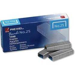 REXEL STAPLES NO.25 25/4 BOX OF 1500