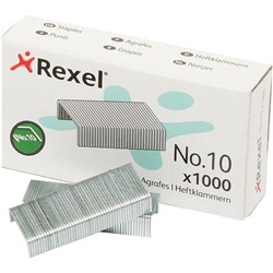 REXEL STAPLES NO.10 10/4 MINI BOX OF 1000