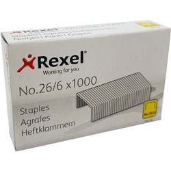 REXEL STAPLES NO.56 26/6 BOX OF 1000