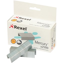 REXEL MERCURY HEAVY DUTY STAPLES FOR MERCURY STAPLER BOX OF 2500