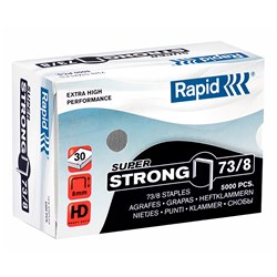 RAPID STAPLES SUPER STRONG 73/8 BOX OF 5000