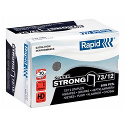 RAPID STAPLES SUPER STRONG 73/12 BOX OF 5000