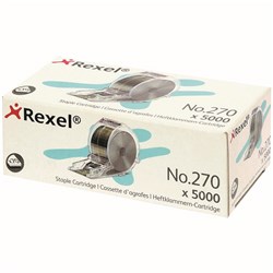 REXEL STAPLES CARTRIDGE FOR STELLA 70 ELECTRIC STAPLER NO. 270 BOX OF 5000