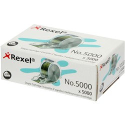 REXEL STAPLES CARTRIDGE FOR STELLA 30 ELECTRIC STAPLER NO.5000 BOX OF 5000