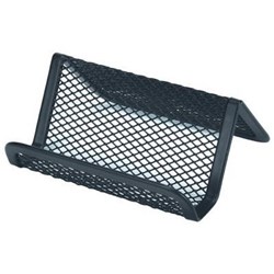 ESSELTE MESH BUSINESS CARD HOLDER SINGLE BLACK