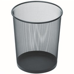 ESSELTE ROUND MESH BIN 10 LITRES BLACK