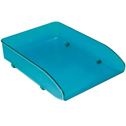 METRO DOCUMENT TRAY FOOLSCAP STACKABLE BLUEBERRY