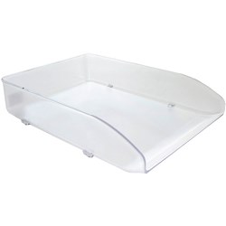 METRO DOCUMENT TRAY FOOLSCAP STACKABLE SNOW / CRYSTAL