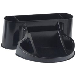 METRO DATA CENTRE DESK ORGANISER 7 COMPARTMENT BLACK