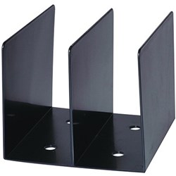 ESSELTE SWS BOOK RACK 2 COMPARTMENT BLACK