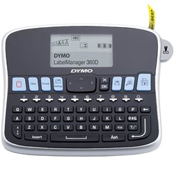 DYMO LABELMANAGER 360D RECHARGEABLE HANDHELD LABEL MAKER MACHINE BLACK
