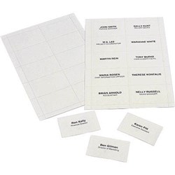 REXEL ID CONVENTION INSERT CARDS FOR NAME BADGE ID HOLDER 90 X 54MM WHITE BOX OF 250