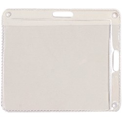 REXEL ID POUCHES ID CARD 2 WAY LANDSCAPE OR PORTRAIT 105 X 90MM CLEAR PACK OF 10