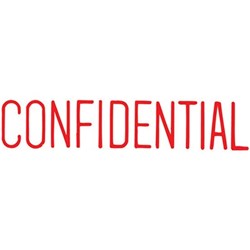 XSTAMPER STAMP CX-BN 1130 CONFIDENTIAL RED