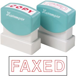 XSTAMPER STAMP CX-BN 1346 FAXED RED