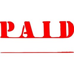 XSTAMPER STAMP CX-BN 1221 PAID RED