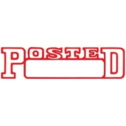 XSTAMPER STAMP CX-BN 1211 POSTED/DATE RED
