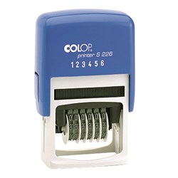 COLOP S226B SELF INKING 6 BAND NUMBERER 4MM BLACK INK
