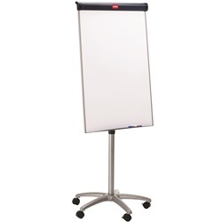 NOBO BARRACUDA MOBILE FLIPCHART EASEL 1000 X 675MM SILVER FRAME