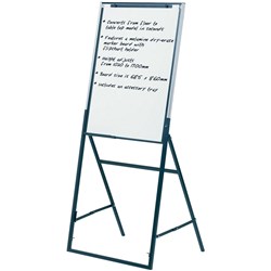 QUARTET FUTURA EASEL FLIPCHART 685 X 860MM BLACK ALUMINIUM FRAME
