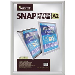 QUARTET INSTANT SNAP POSTER FRAMES A2 25MM ALUMINIUM