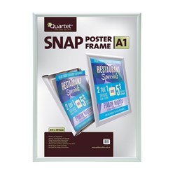 QUARTET INSTANT SNAP POSTER FRAMES A1 25MM ALUMINIUM