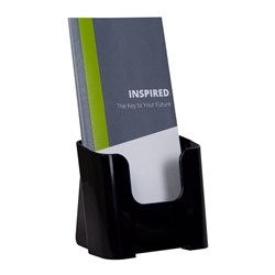 DEFLECTO BROCHURE HOLDER DL SUSTAINABLE OFFICE 60% RECYCLED BLACK