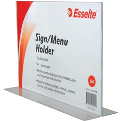 ESSELTE SIGN/MENU HOLDER A4 DOUBLE SIDED LANDSCAPE